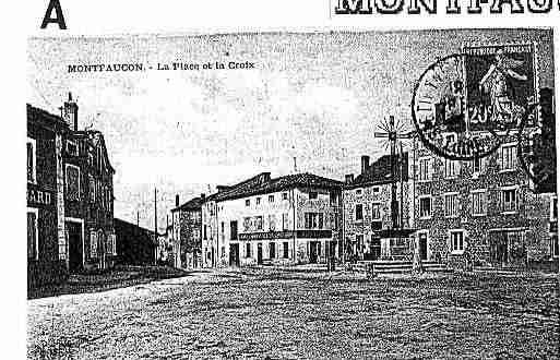 Ville de MONTFAUCONENVELAY Carte postale ancienne