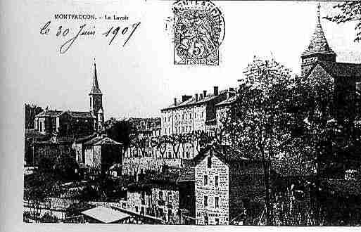 Ville de MONTFAUCONENVELAY Carte postale ancienne