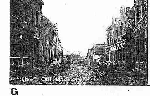 Ville de MONTIGNYENGOHELLE Carte postale ancienne