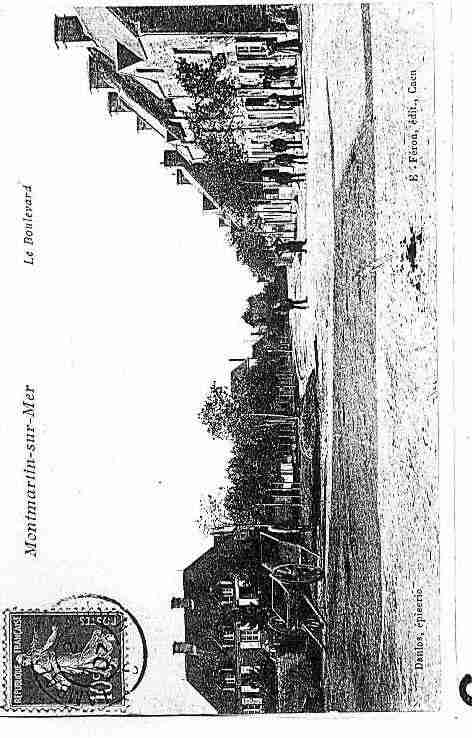 Ville de MONTMARTINSURMER Carte postale ancienne