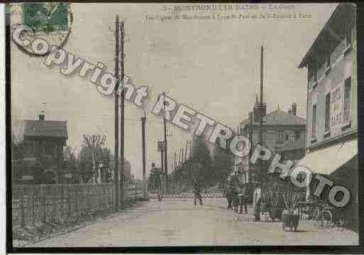 Ville de MONTRONDLESBAINS Carte postale ancienne