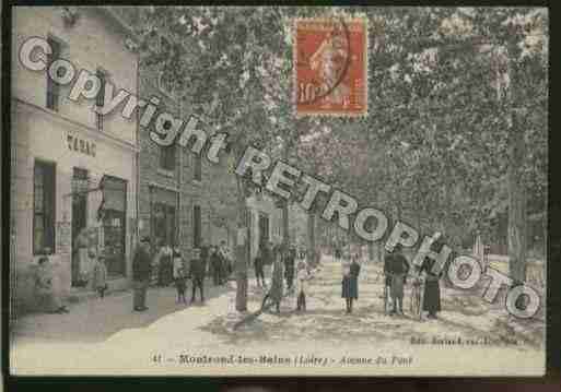 Ville de MONTRONDLESBAINS Carte postale ancienne