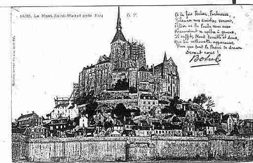 Ville de MONTSAINTMICHEL(LE) Carte postale ancienne
