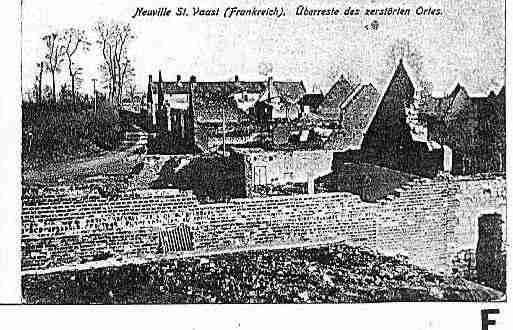 Ville de NEUVILLESAINTVAAST Carte postale ancienne