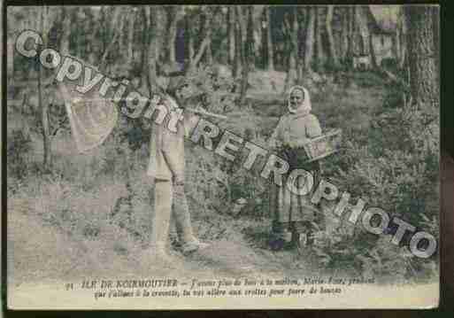 Ville de NOIRMOUTIERENL\'ILE Carte postale ancienne