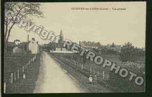 Ville de OUZOUERSURLOIRE Carte postale ancienne