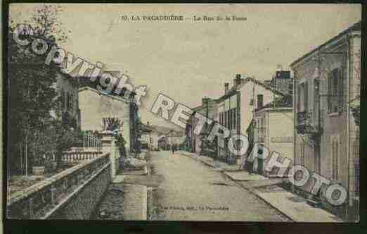 Ville de PACAUDIERE(LA) Carte postale ancienne