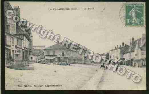 Ville de PACAUDIERE(LA) Carte postale ancienne