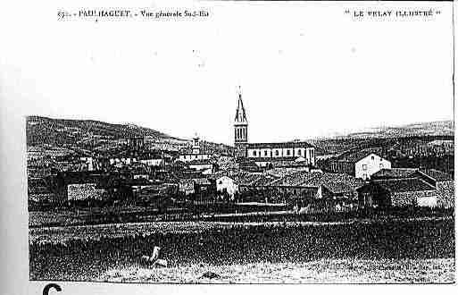 Ville de PAULHAGUET Carte postale ancienne