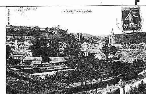 Ville de PAVILLY Carte postale ancienne