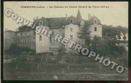 Ville de POMMIERS Carte postale ancienne