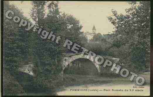 Ville de POMMIERS Carte postale ancienne