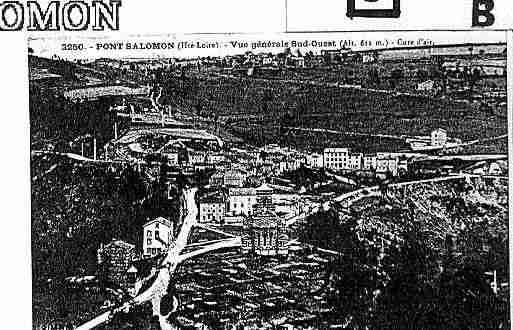 Ville de PONTSALOMON Carte postale ancienne