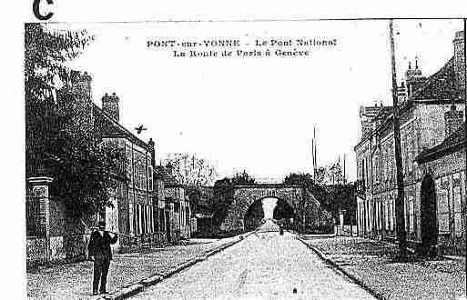 Ville de PONTSURYONNE Carte postale ancienne
