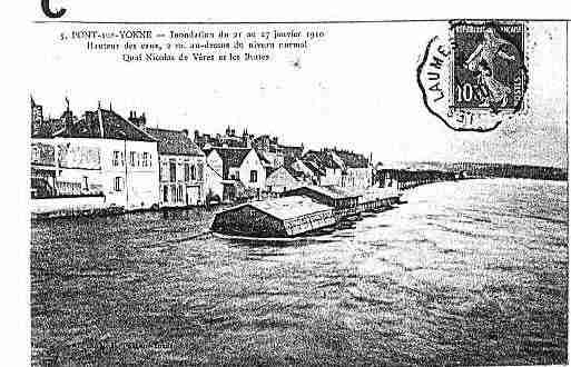 Ville de PONTSURYONNE Carte postale ancienne