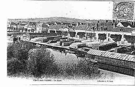 Ville de PONTSURYONNE Carte postale ancienne