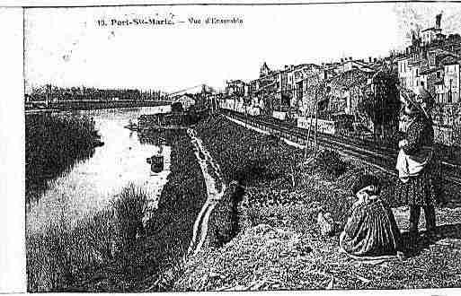 Ville de PORTSAINTEMARIE Carte postale ancienne