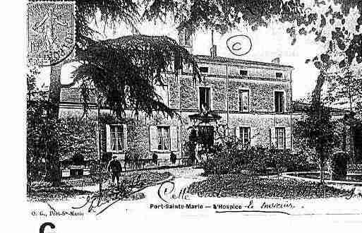 Ville de PORTSAINTEMARIE Carte postale ancienne