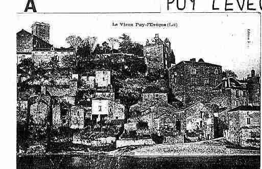 Ville de PUYL\'EVEQUE Carte postale ancienne