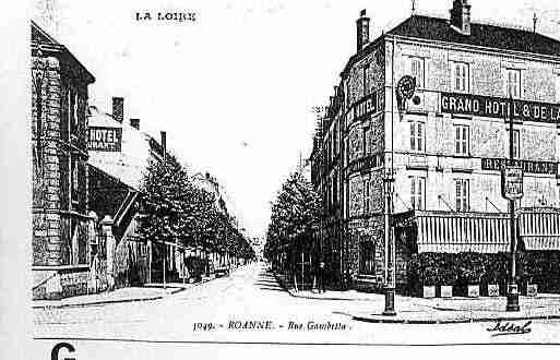 Ville de ROANNE Carte postale ancienne