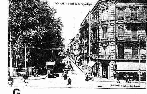 Ville de ROANNE Carte postale ancienne