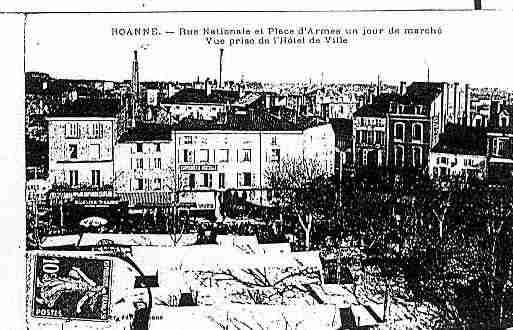 Ville de ROANNE Carte postale ancienne