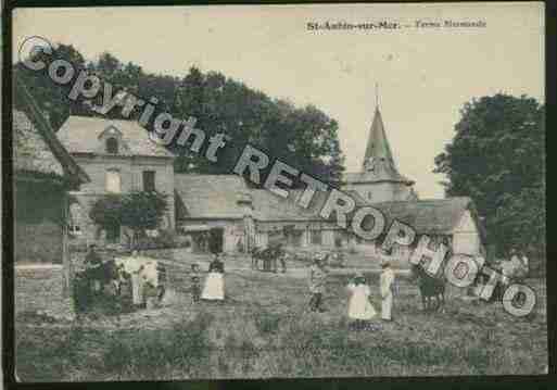 Ville de SAINTAUBINSURMER Carte postale ancienne