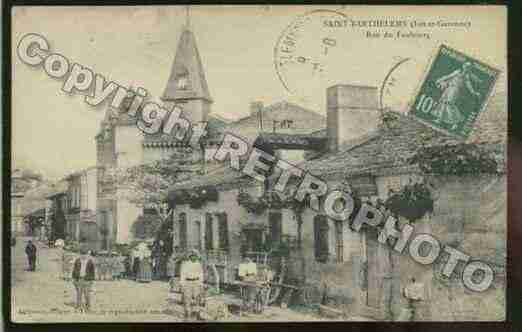 Ville de SAINTBARTHELEMYD\'AGENAIS Carte postale ancienne