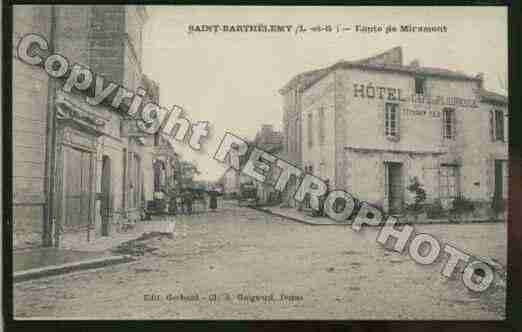 Ville de SAINTBARTHELEMYD\'AGENAIS Carte postale ancienne