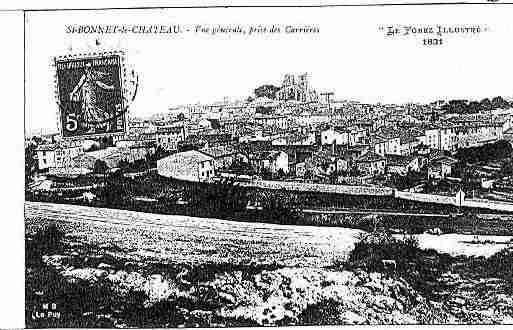 Ville de SAINTBONNETLECHATEAU Carte postale ancienne Ville de SAINTBONNETLECHATEAU Carte postale ancienne