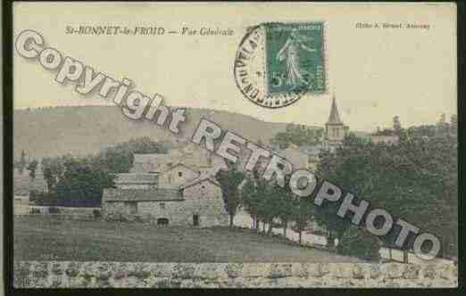 Ville de SAINTBONNETLEFROID Carte postale ancienne