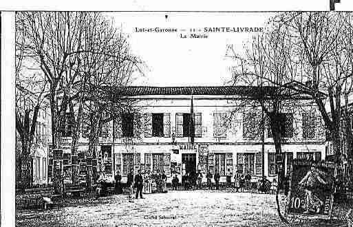 Ville de SAINTELIVRADESURLOT Carte postale ancienne