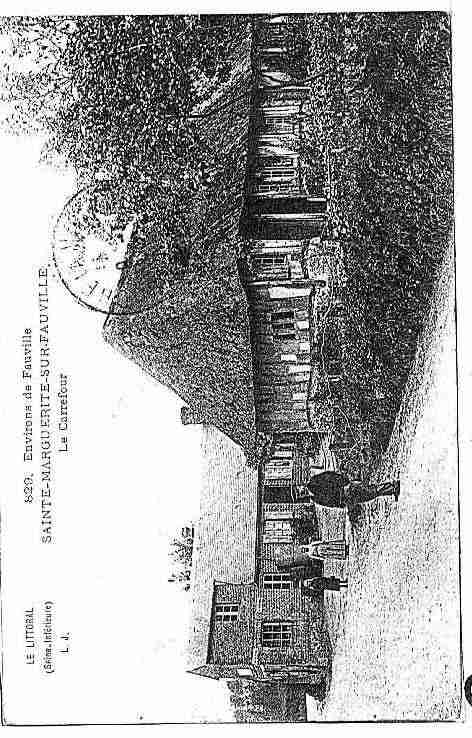 Ville de SAINTEMARGUERITESURFAUVILLE Carte postale ancienne Ville de SAINTEMARGUERITESURFAUVILLE Carte postale ancienne