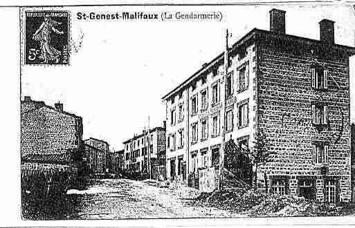 Ville de SAINTGENESTMALIFAUX Carte postale ancienne