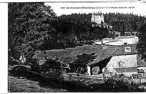 Ville de SAINTGENESTMALIFAUX Carte postale ancienne