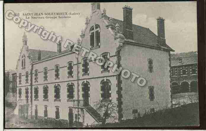 Ville de SAINTJEANSOLEYMIEUX Carte postale ancienne