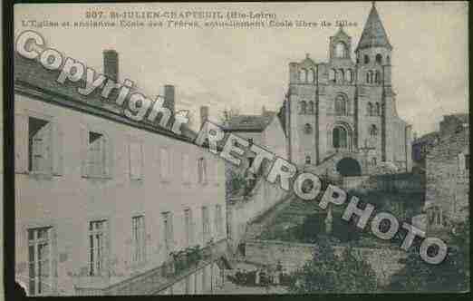 Ville de SAINTJULIENCHAPTEUIL Carte postale ancienne