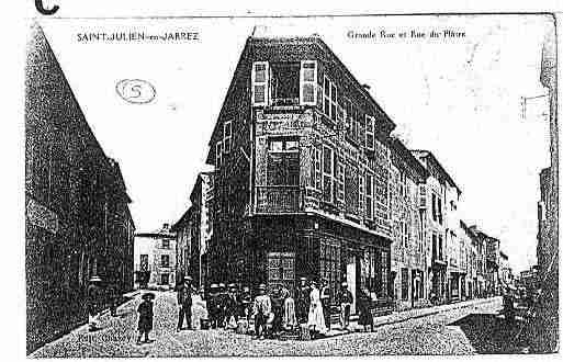 Ville de SAINTJULIENENJAREZ Carte postale ancienne