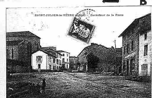 Ville de SAINTJULIENLAVETRE Carte postale ancienne