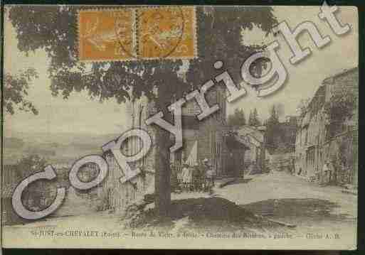 Ville de SAINTJUSTENCHEVALET Carte postale ancienne