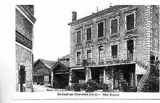 Ville de SAINTJUSTENCHEVALET Carte postale ancienne
