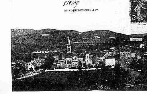 Ville de SAINTJUSTENCHEVALET Carte postale ancienne