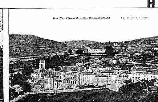 Ville de SAINTJUSTENCHEVALET Carte postale ancienne