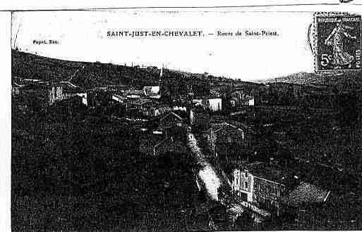 Ville de SAINTJUSTENCHEVALET Carte postale ancienne