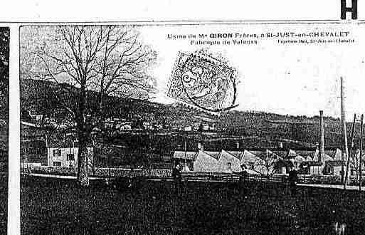 Ville de SAINTJUSTENCHEVALET Carte postale ancienne