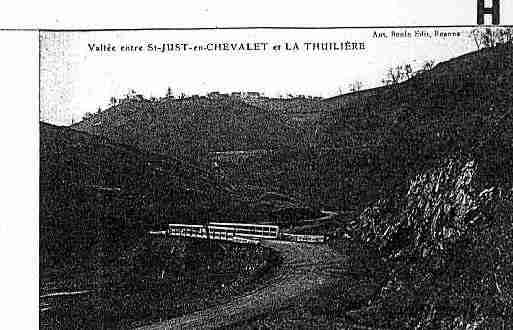 Ville de SAINTJUSTENCHEVALET Carte postale ancienne