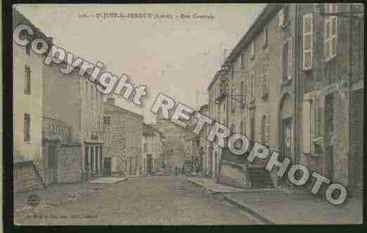 Ville de SAINTJUSTLAPENDUE Carte postale ancienne