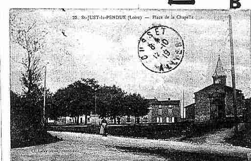 Ville de SAINTJUSTLAPENDUE Carte postale ancienne