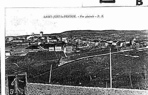 Ville de SAINTJUSTLAPENDUE Carte postale ancienne