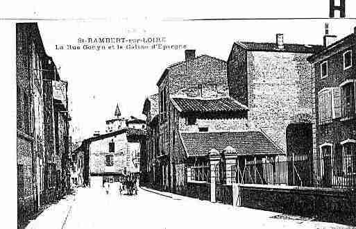 Ville de SAINTJUSTSAINTRAMBERT Carte postale ancienne